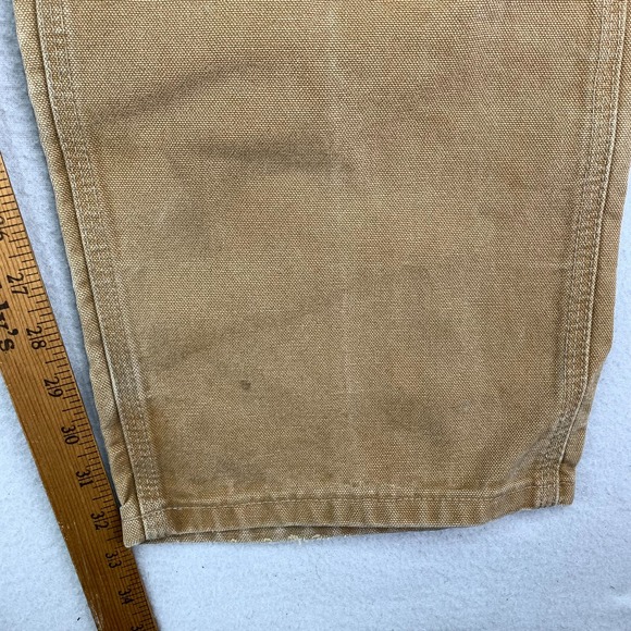 Vintage Carhartt Double Knee Pants B136-BRN Mens 38x34 Duck Canvas Utility Heavy - Picture 10 of 12